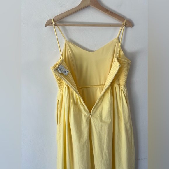 Calypso St.‎ Barth Butter Yellow Eyelet Detail Midi Dress Size 6 - Picture 10 of 13